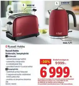 Lidl Russell Hobbs Vízforraló / kenyérpirító ajánlat