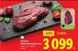 Lidl Húsfarm Érlelt marhanyak steak ajánlat