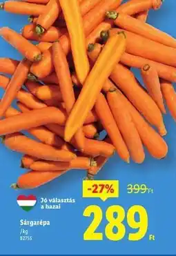 Lidl Sárgarépa ajánlat