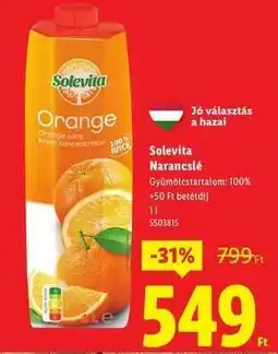Lidl SOLEVITA Narancslé ajánlat