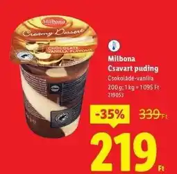 Lidl MILBONA Csavart puding ajánlat