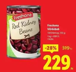 Lidl Freshona Vörösbab ajánlat