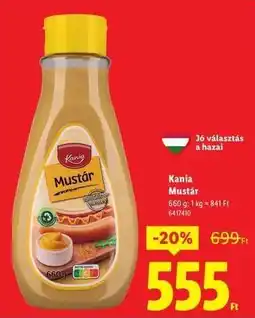 Lidl KANIA Mustár ajánlat