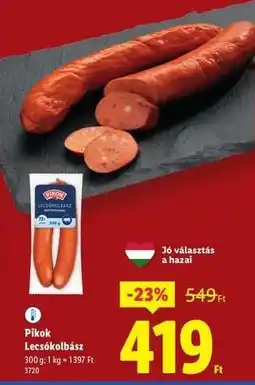 Lidl PIKOK Lecsókolbász ajánlat