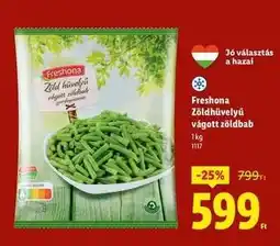 Lidl FRESHONA Zöldhüvelyű vágott zöldbab ajánlat