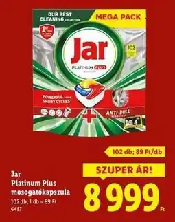 Lidl Jar Platinum Plus mosogatókapszula ajánlat
