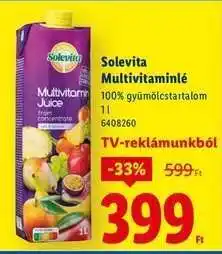 Lidl SOLEVITA Multivitaminlé ajánlat