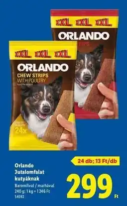 Lidl ORLANDO Jutalomfalat kutyáknak ajánlat