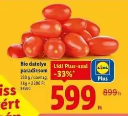 Lidl Bio datolya paradicsom ajánlat