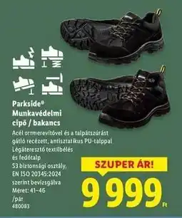 Lidl Parkside Munkavédelmi cipő / bakancs ajánlat