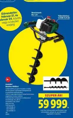 Lidl Parkside Benzines földfúró ajánlat