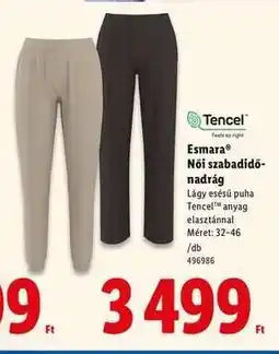 Lidl ESMARA Női szabadidőnadrág ajánlat