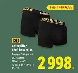 Lidl Caterpillar Férfi boxeralsó ajánlat
