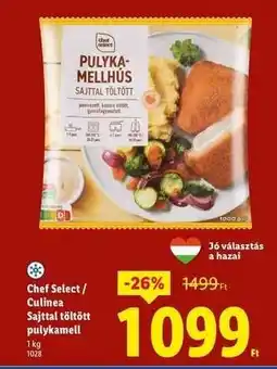 Lidl Chef Select / Culinea Sajttal töltött pulykamell ajánlat