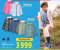 Lidl LUPILU Kisgyermek esőkabát ajánlat