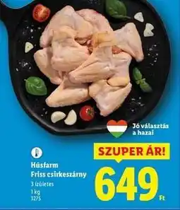 Lidl HÚSFARM Friss csirkeszárny ajánlat