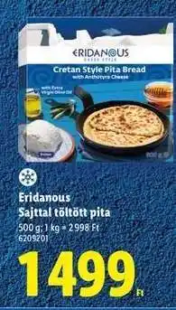 Lidl Eridanous Sajttal töltött pita ajánlat