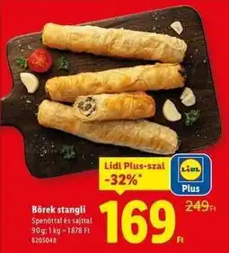 Lidl Börek stangli ajánlat
