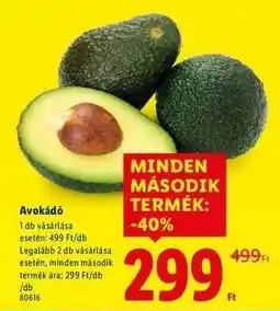 Lidl Avokádó ajánlat