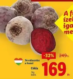 Lidl Cékla ajánlat