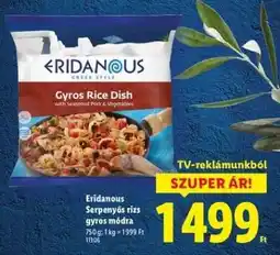 Lidl ERIDANOUS Serpenyős rizs gyros módra ajánlat