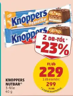 PENNY Knoppers NutBar ajánlat