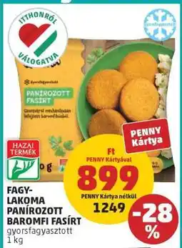 PENNY Fagylakoma Panírozott Baromfi Fasírt ajánlat