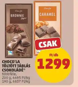 PENNY CHOCO'LA TÖLTÖTT TÁBLÁS CSOKOLÁDÉ ajánlat