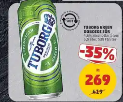 PENNY Tuborg Green dobozos sör ajánlat