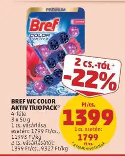 PENNY Bref WC Color Aktiv Triopack ajánlat