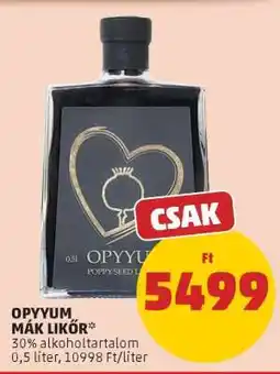 PENNY OPYYUM Mák Likőr ajánlat