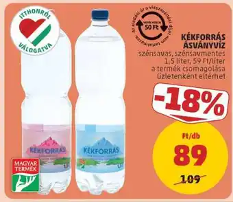 PENNY Kékforrás Ásványvíz ajánlat
