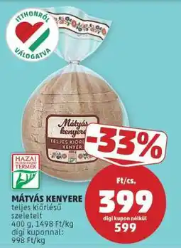 PENNY Mátyás kenyere ajánlat