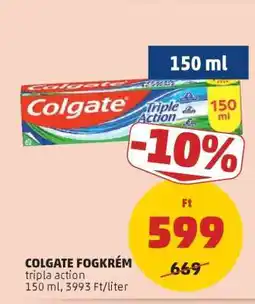 PENNY Colgate fogkrém ajánlat