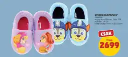 PENNY Gyerek házipapucs ajánlat