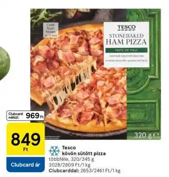 Tesco kővön sütött pizza
