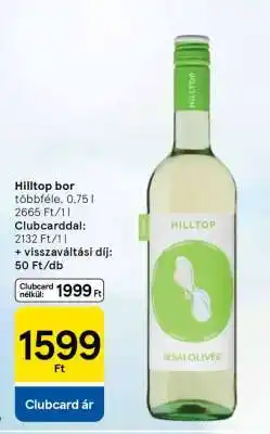 Tesco Hilltop bor ajánlat