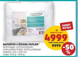 PENNY NATURTEX 4 ÉVSZAK PAPLAN ajánlat