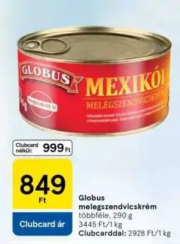 Tesco Globus Melegszendvicskrém ajánlat