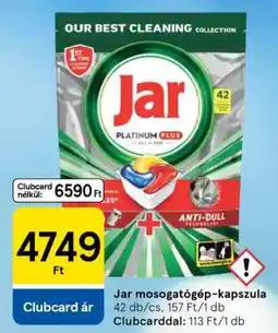 Tesco Jar mosogatógép-kapszula ajánlat