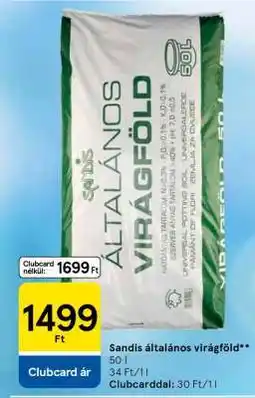 Tesco Sandis általános virágföld ajánlat