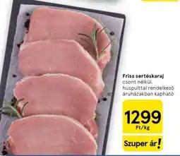 Tesco Friss sertéskaraj ajánlat