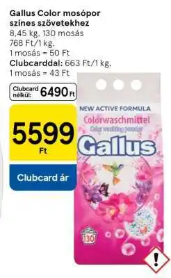 Tesco Gallus Color mosópor színes szövetekhez ajánlat