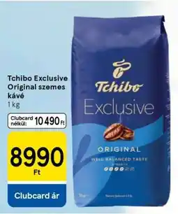 Tesco Tchibo Exclusive Original szemes kávé ajánlat