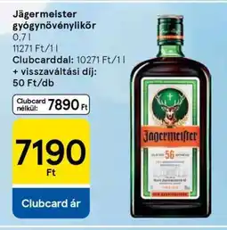 Tesco Jägermeister gyógynövénylikőr ajánlat