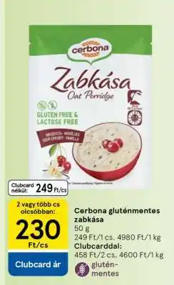 Tesco CERBONA Gluténmentes zabkása ajánlat