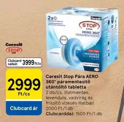 Tesco Ceresit Stop Pára Aero 360° Páramentesítő Utántöltő Tabletta ajánlat