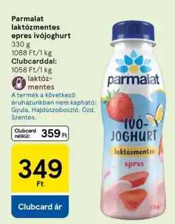 Tesco Parmalat laktózmentes epres ivójoghurt ajánlat
