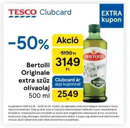 Tesco Bertolli Originale extra szűz olívaolaj 500 ml ajánlat