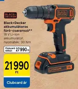 Tesco Black+Decker akkumulátoros fúró-csavarozó ajánlat